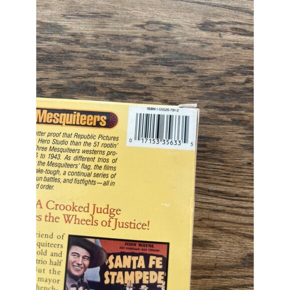 Santa Fe Stampede 1938 VHS Western John Wayne Ray Corrigan Max Terhune Pre-Owned - Picture 4 of 4